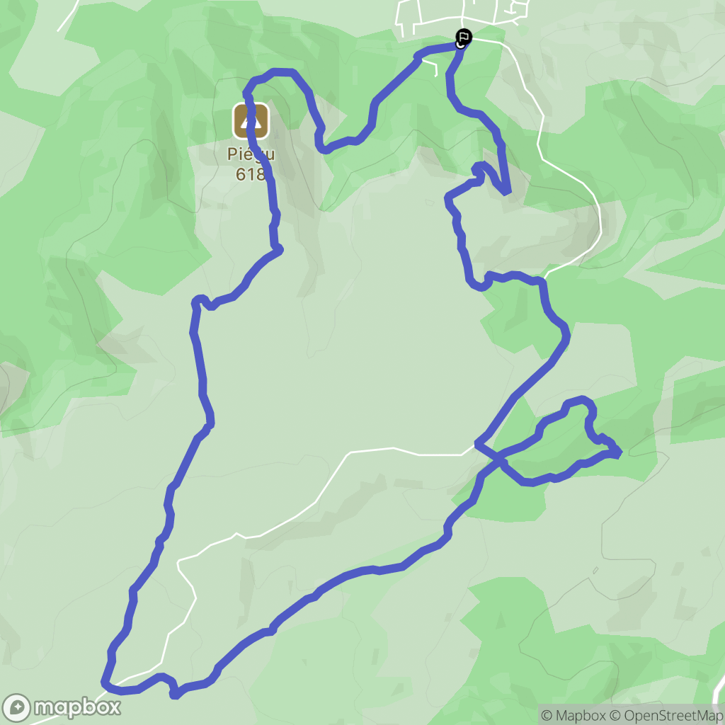Rougiers : carte du parcours de randonnée - France