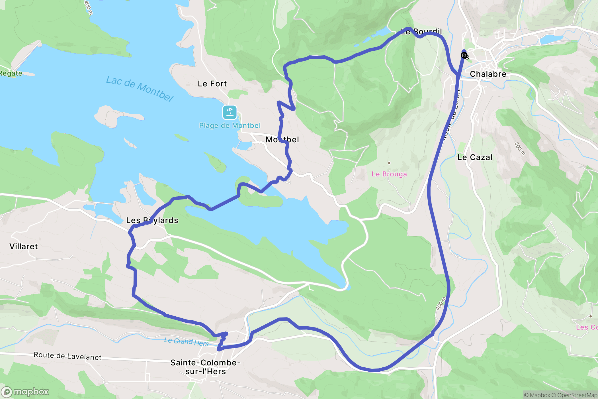 Montbel: routekaart voor buitenactiviteiten - France