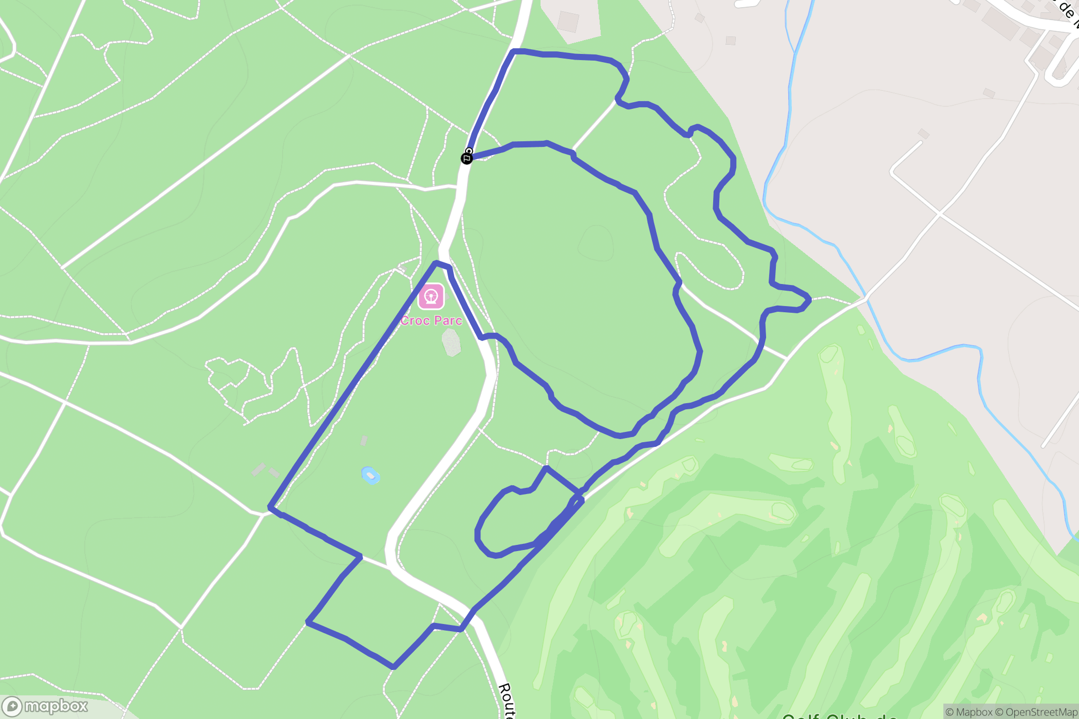 L'Étang-Salé : carte du parcours de randonnée - France
