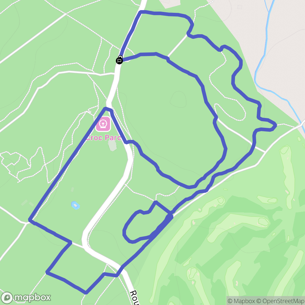 L'Étang-Salé : carte du parcours de randonnée - France