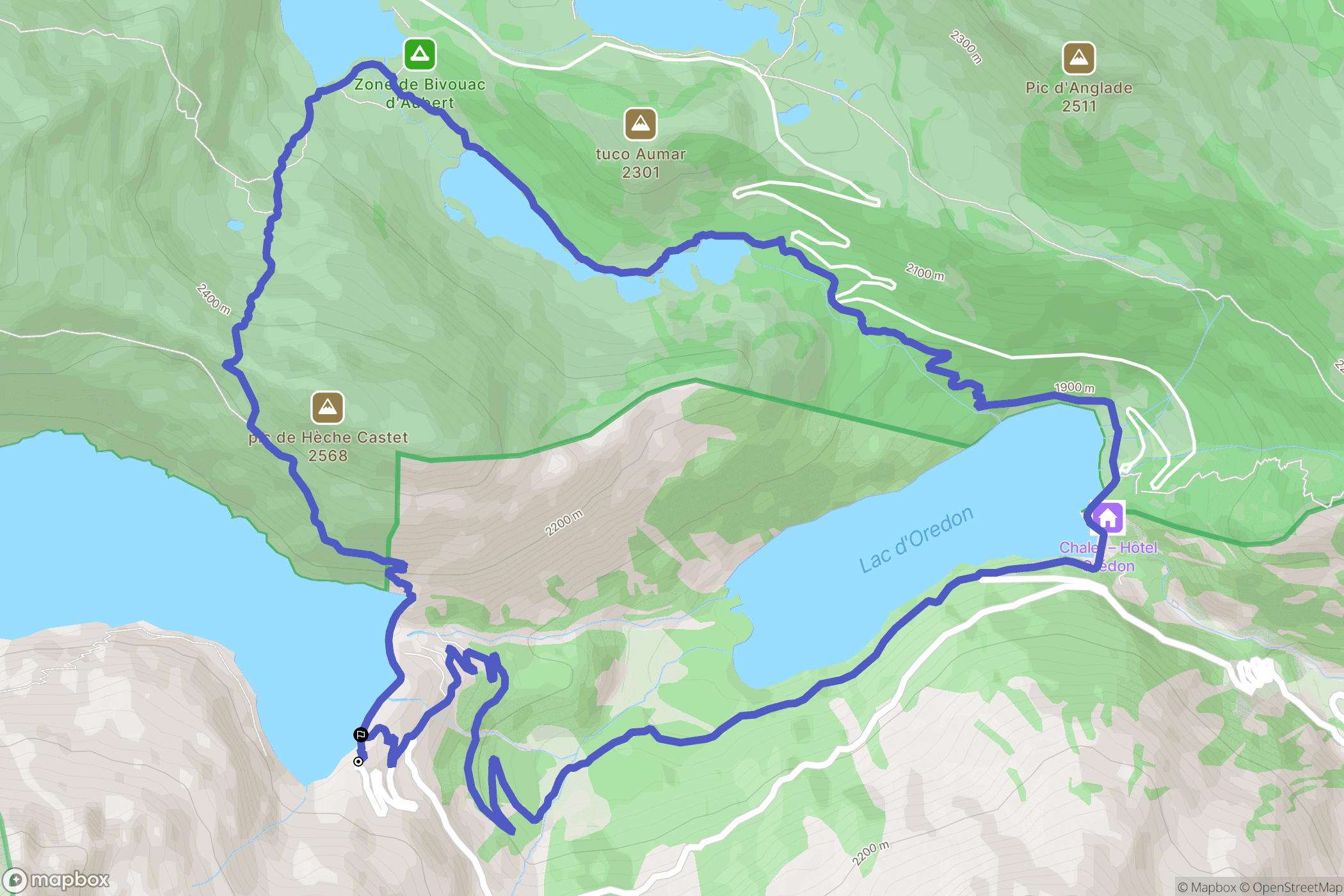 Aragnouet: routekaart voor buitenactiviteiten - France