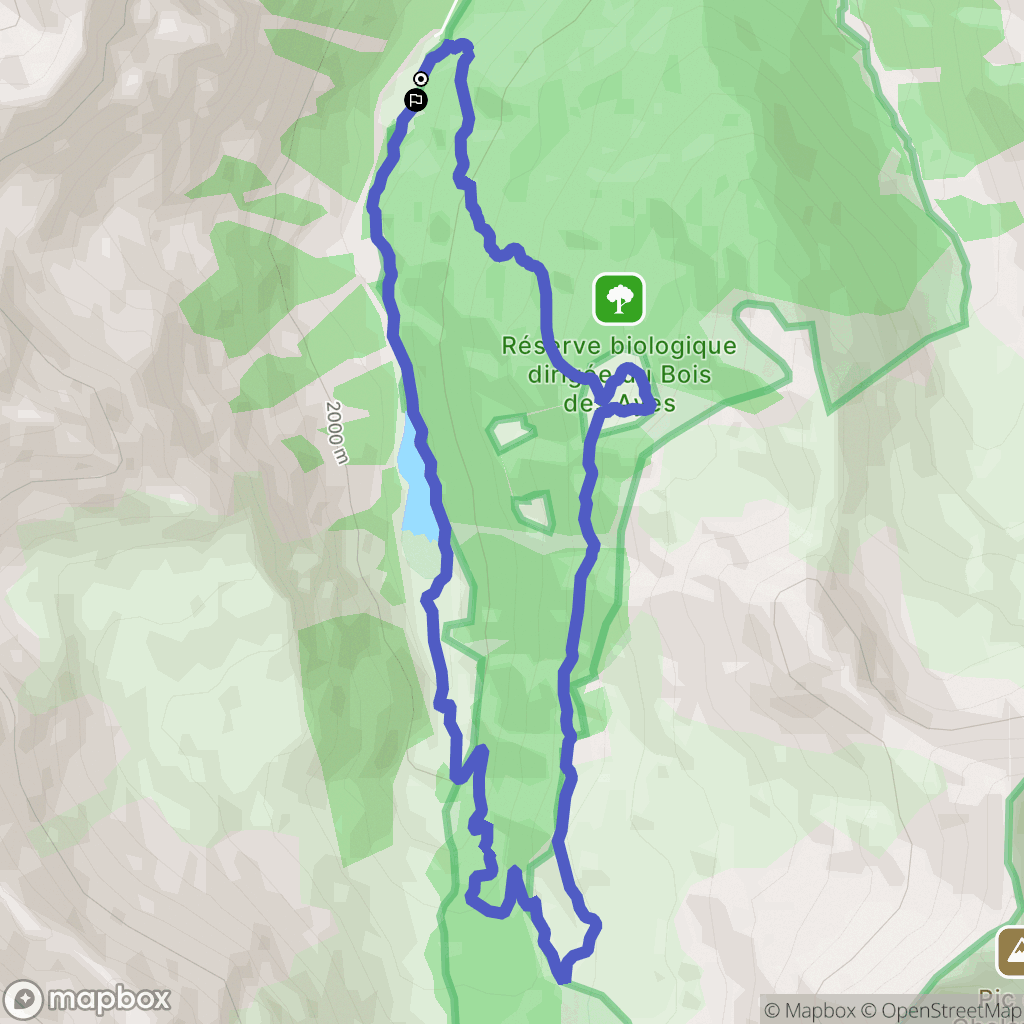 Villar-Saint-Pancrace : carte du parcours de randonnée - France