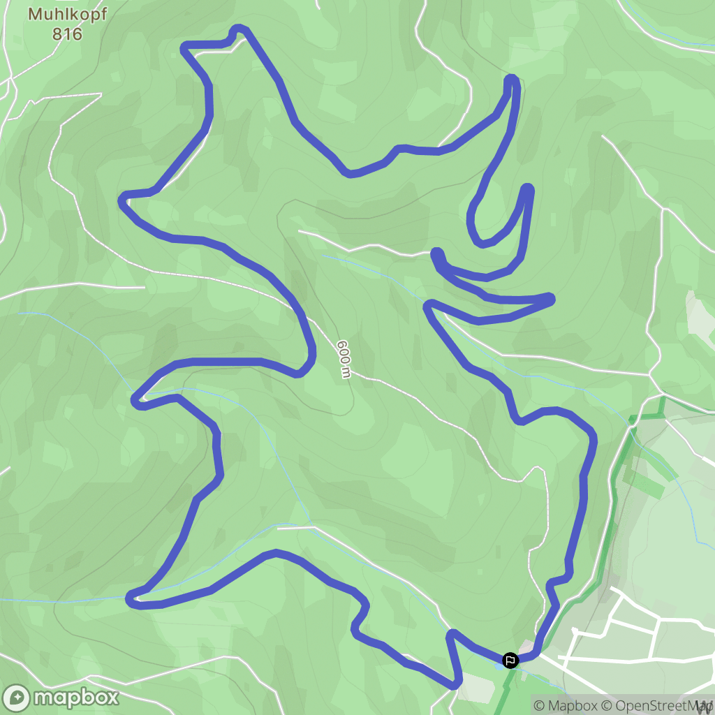 Soultzmatt : carte du parcours de randonnée - France