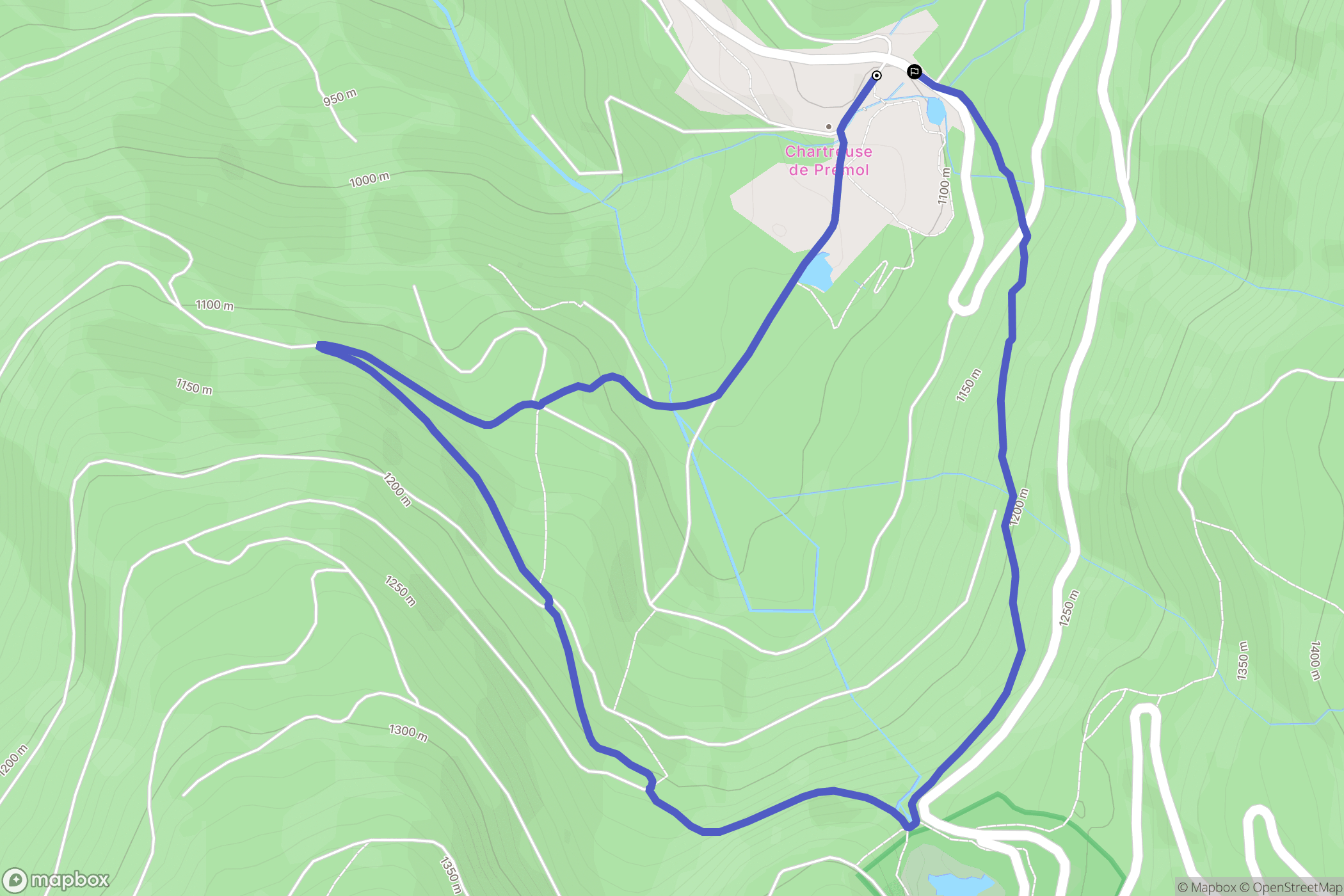 Vaulnaveys-le-Haut : carte du parcours de randonnée - France
