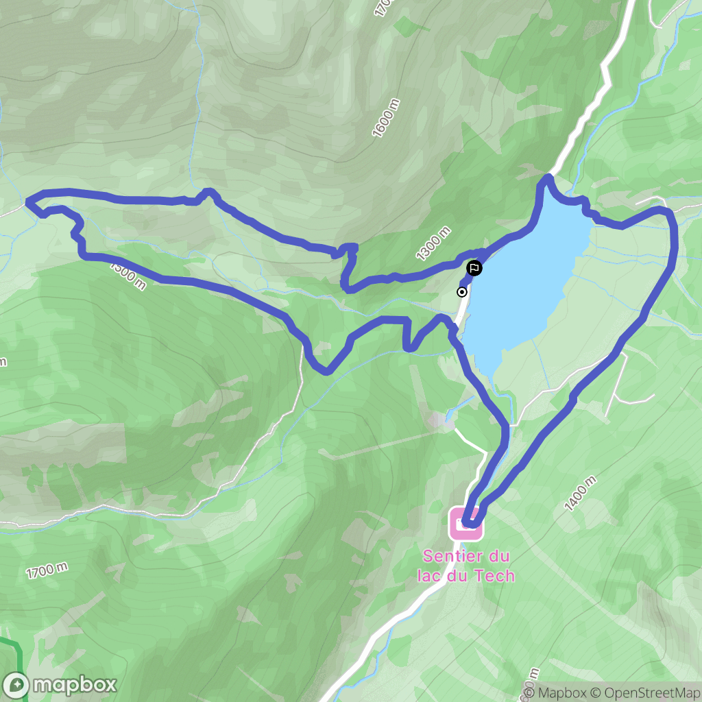 Arrens-Marsous : carte du parcours de randonnée - France