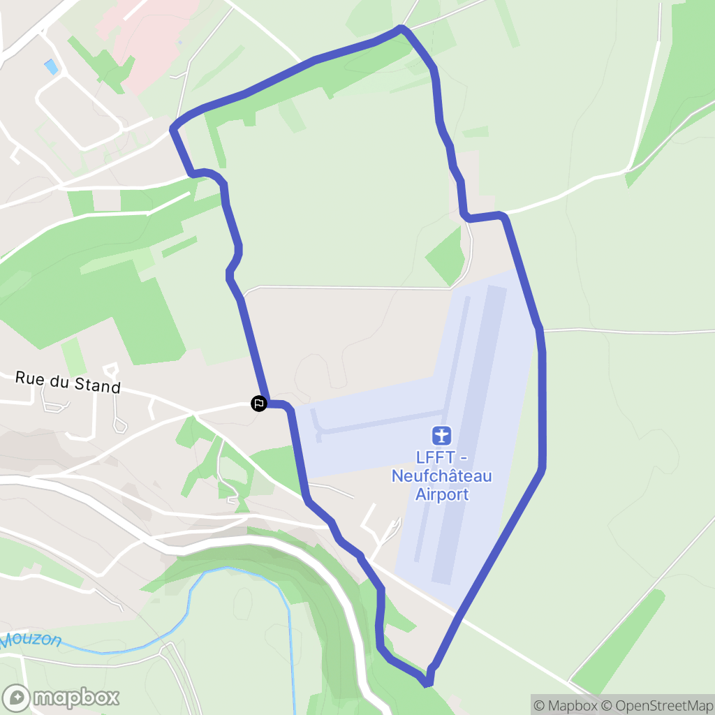 Neufchâteau : carte du parcours de randonnée - France