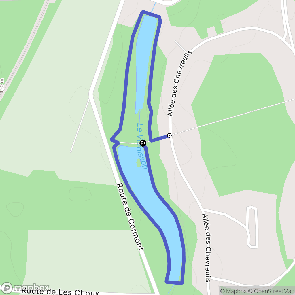 Boismorand : carte du parcours de randonnée - France