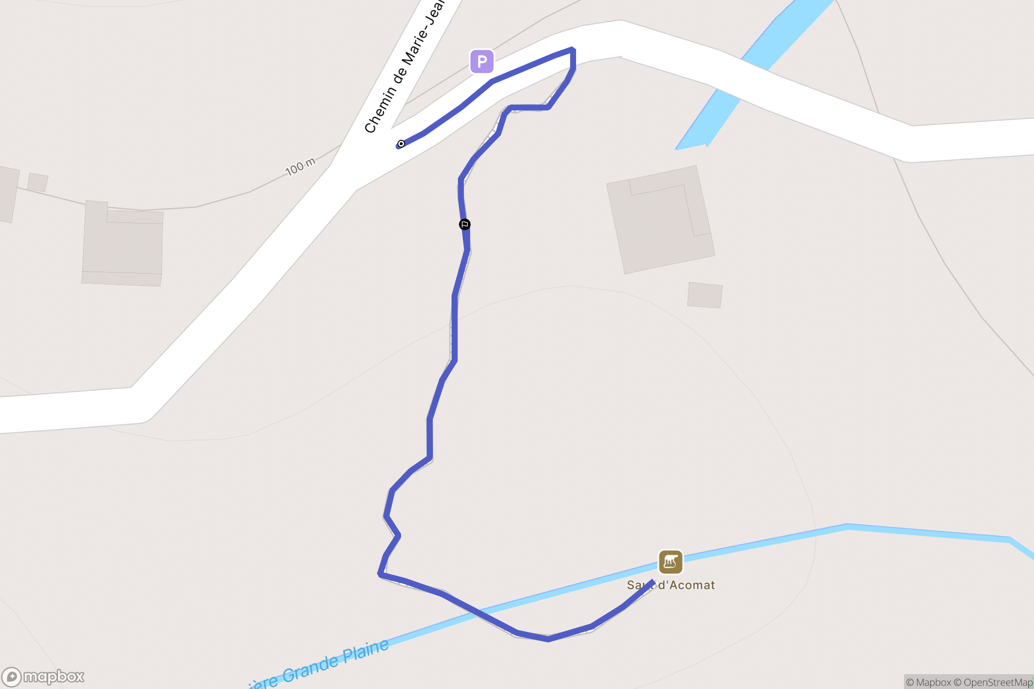 Pointe-Noire : carte du parcours de randonnée - France