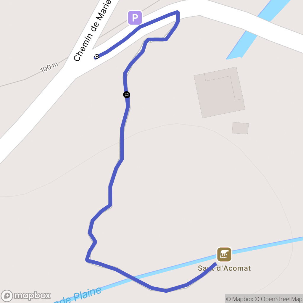 Pointe-Noire : carte du parcours de randonnée - France