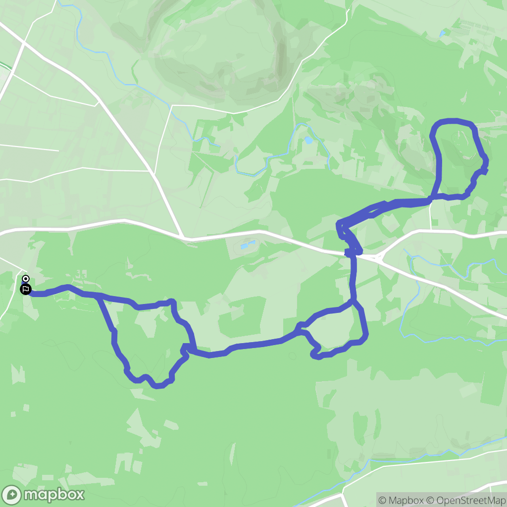 Fontvieille : carte du parcours de randonnée - France
