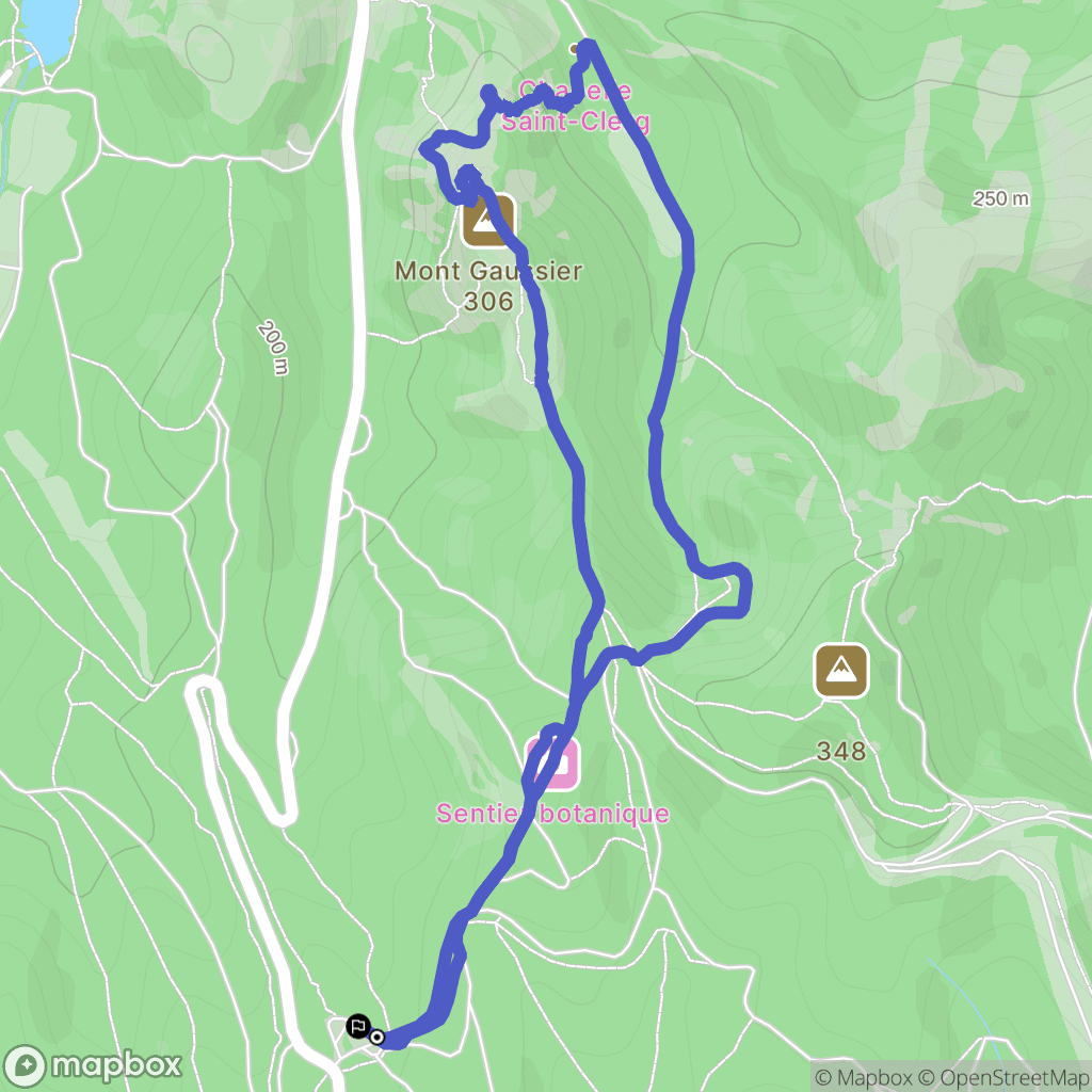Saint-Rémy-de-Provence : carte du parcours de randonnée - France
