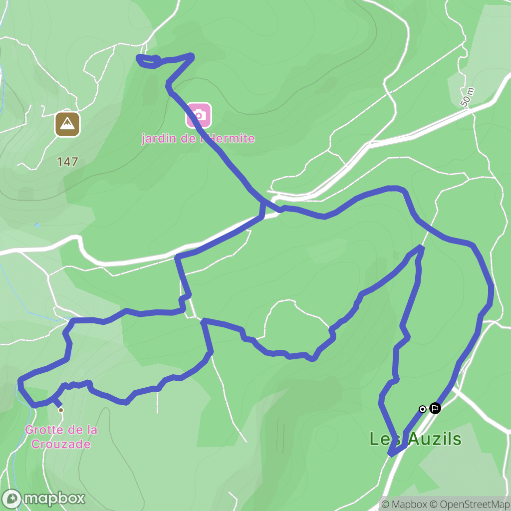 Gruissan : carte du parcours de randonnée - France