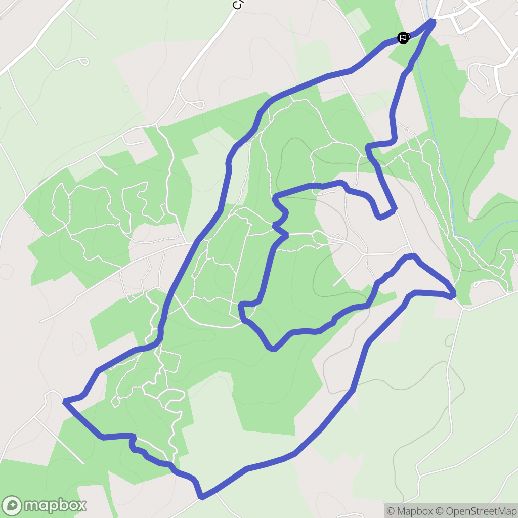 Beauvoisin : carte du parcours de randonnée - France