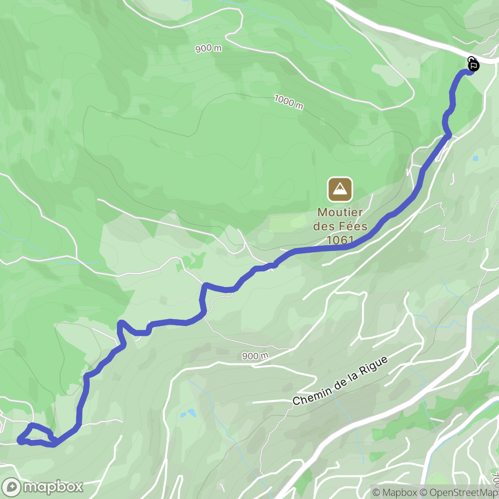 La Bresse : carte du parcours de randonnée - France