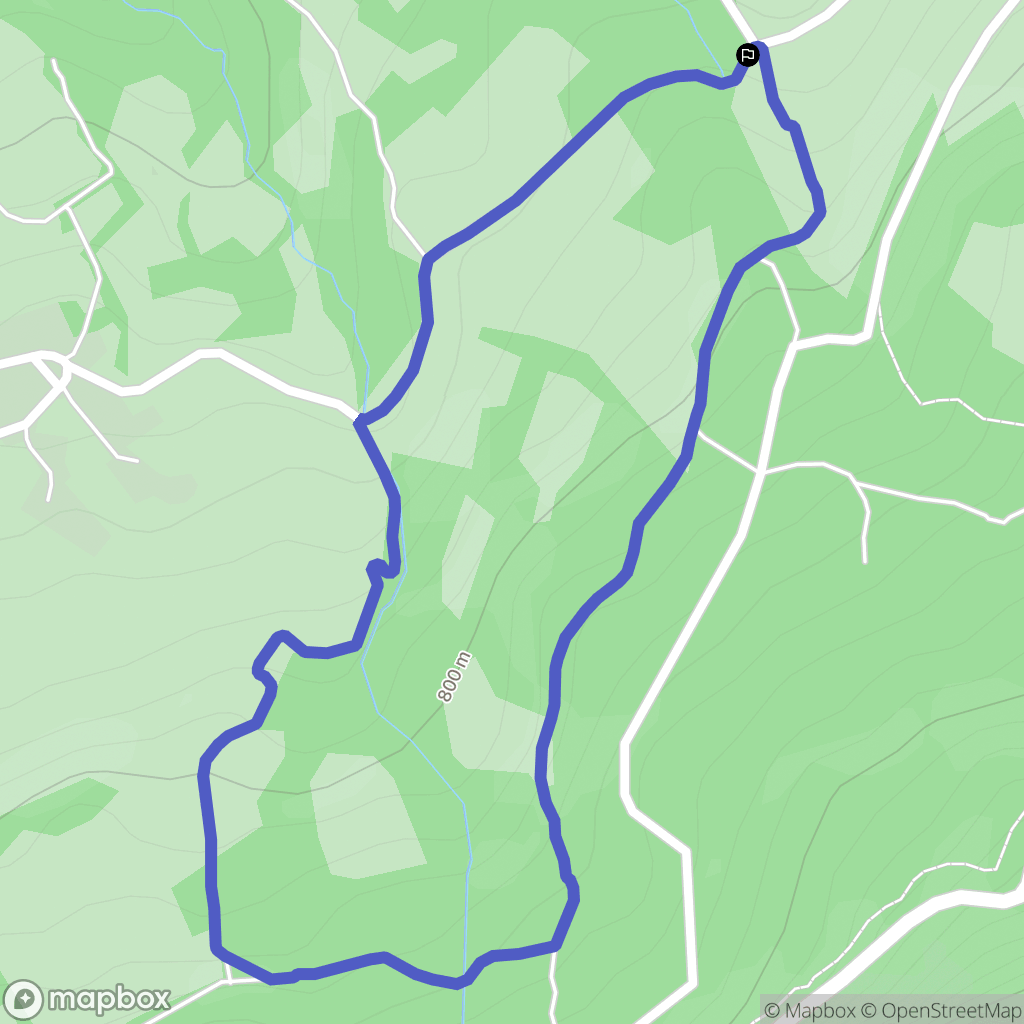 Montcel : carte du parcours de randonnée - France
