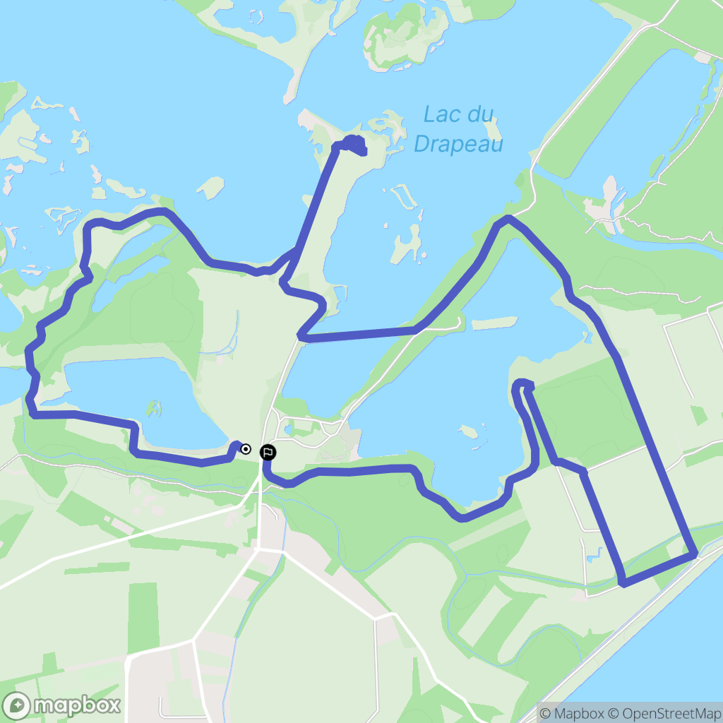 Décines-Charpieu : carte du parcours de randonnée - France