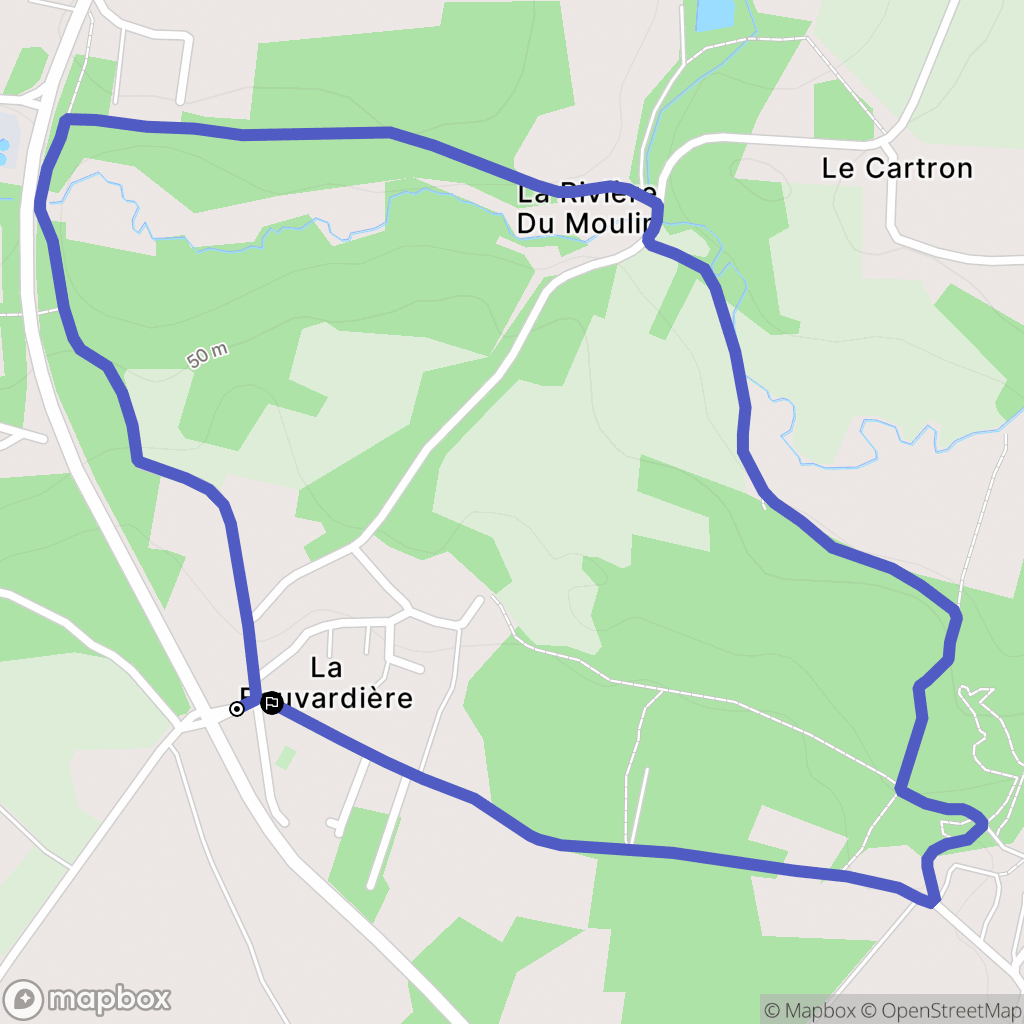 Vigneux-de-Bretagne : carte du parcours de randonnée - France
