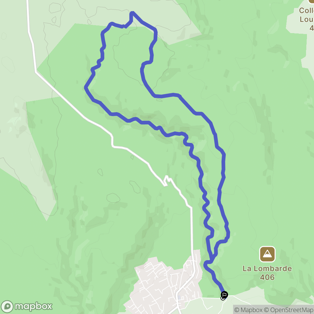 Seillons-Source-d'Argens : carte du parcours de randonnée - France