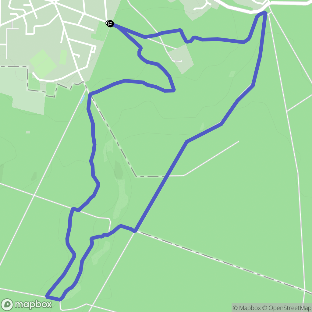 Coye-la-Forêt : carte du parcours de randonnée - France