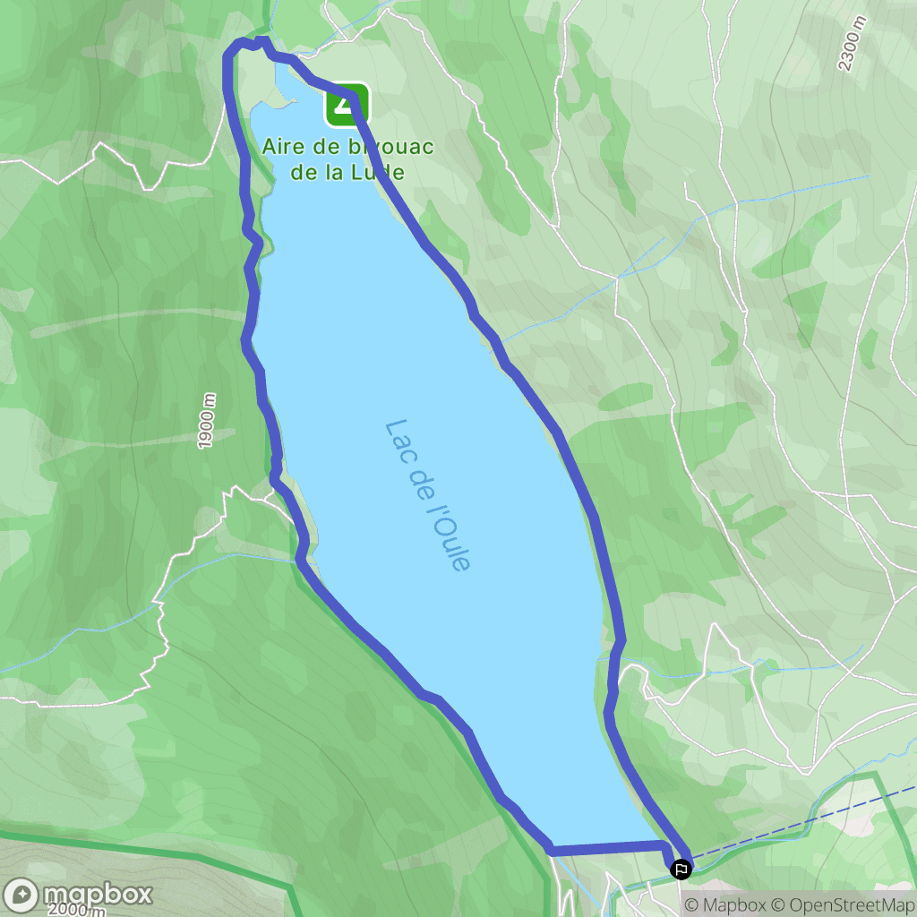 Saint-Lary-Soulan : carte du parcours de randonnée - France