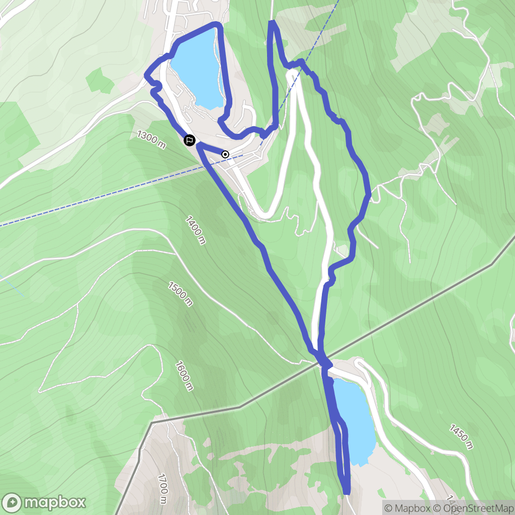 Châtel : carte du parcours de randonnée - France