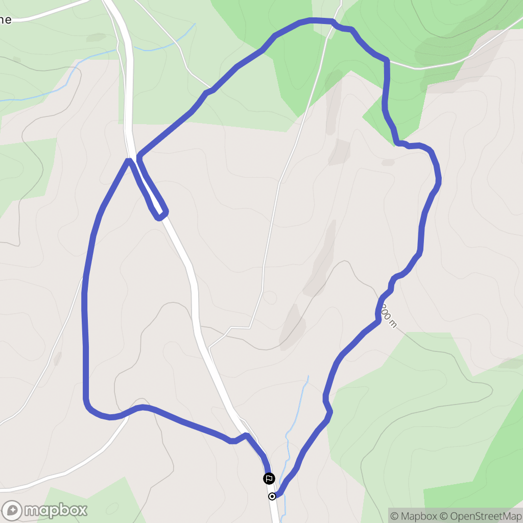 Chastel-Nouvel : carte du parcours de randonnée - France