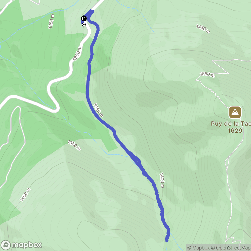 Mont-Dore : carte du parcours de randonnée - France