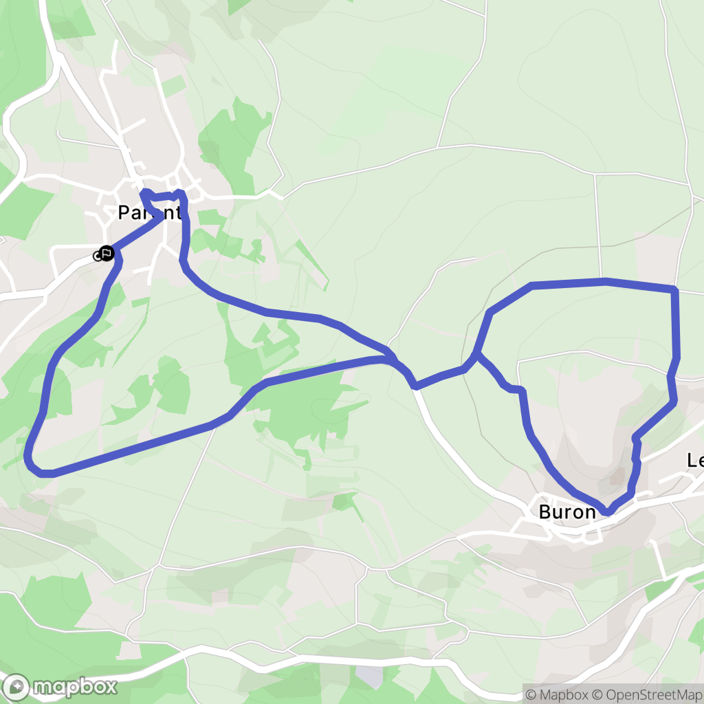 Parent : carte du parcours de randonnée - France
