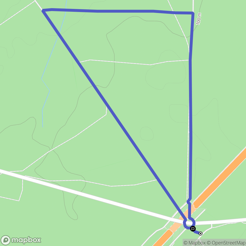 Liffré : carte du parcours de randonnée - France