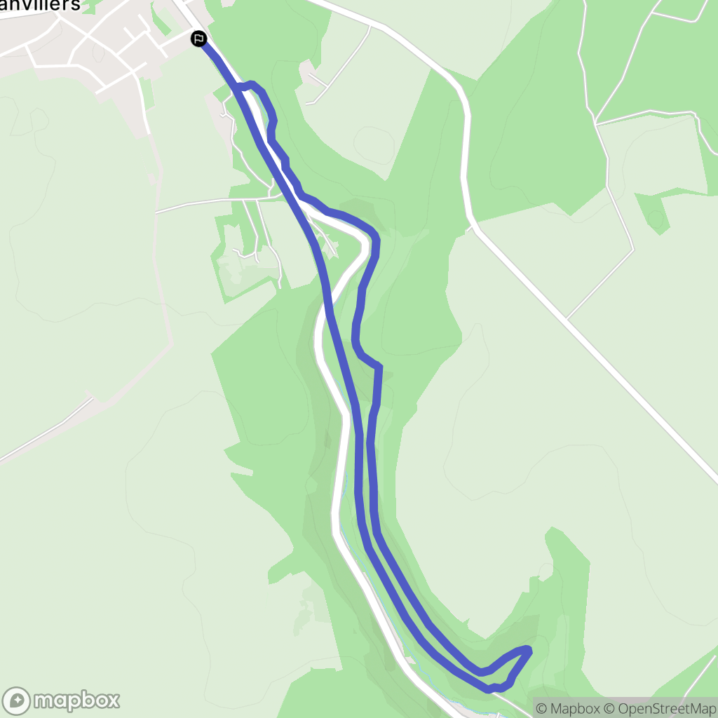 Amanvillers : carte du parcours de randonnée - France