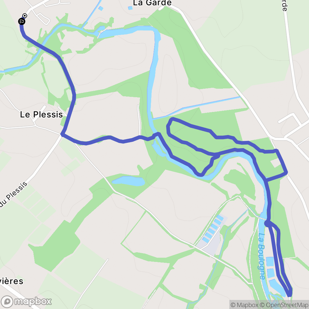 Rocheservière : carte du parcours de randonnée - France