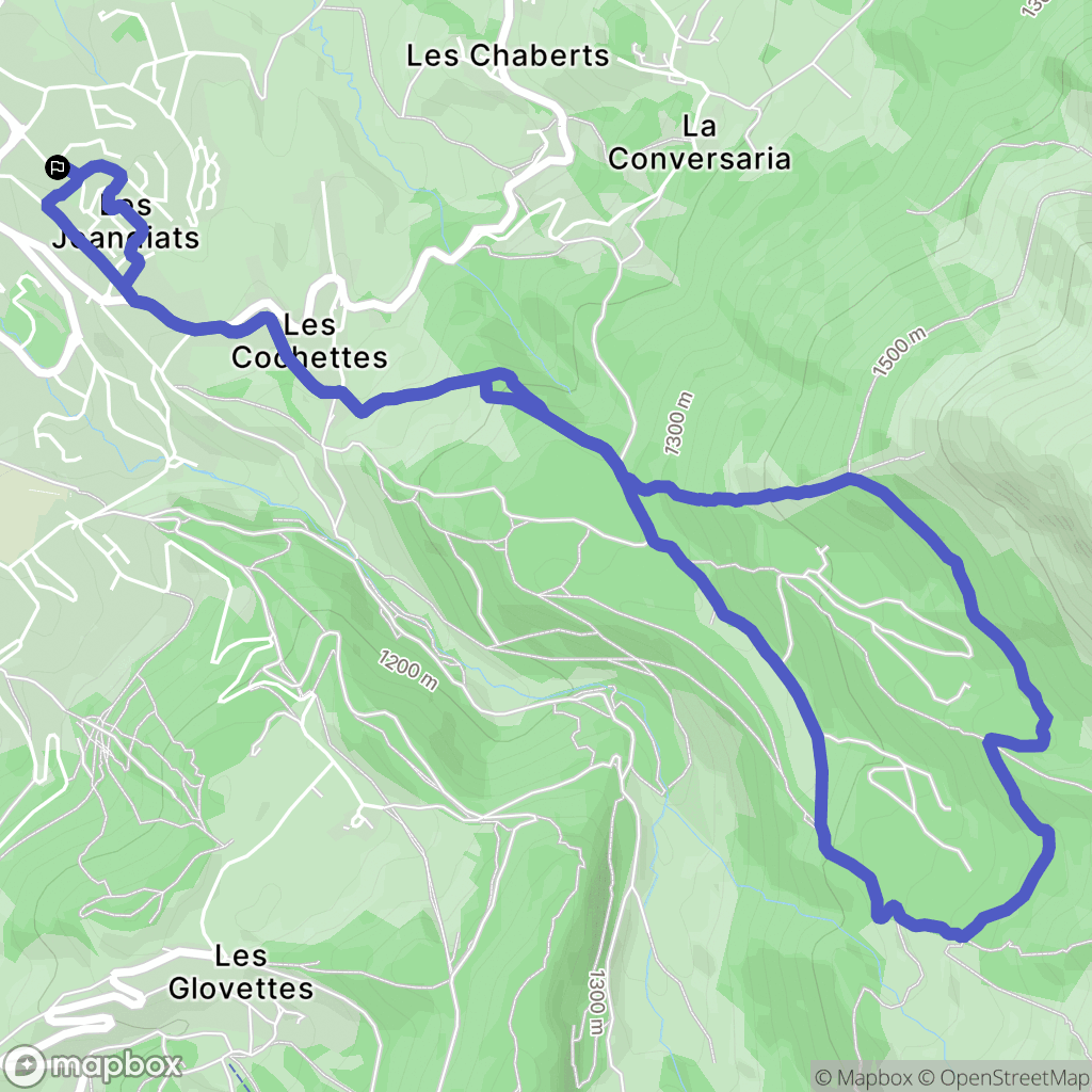 Villard-de-Lans : carte du parcours de randonnée - France