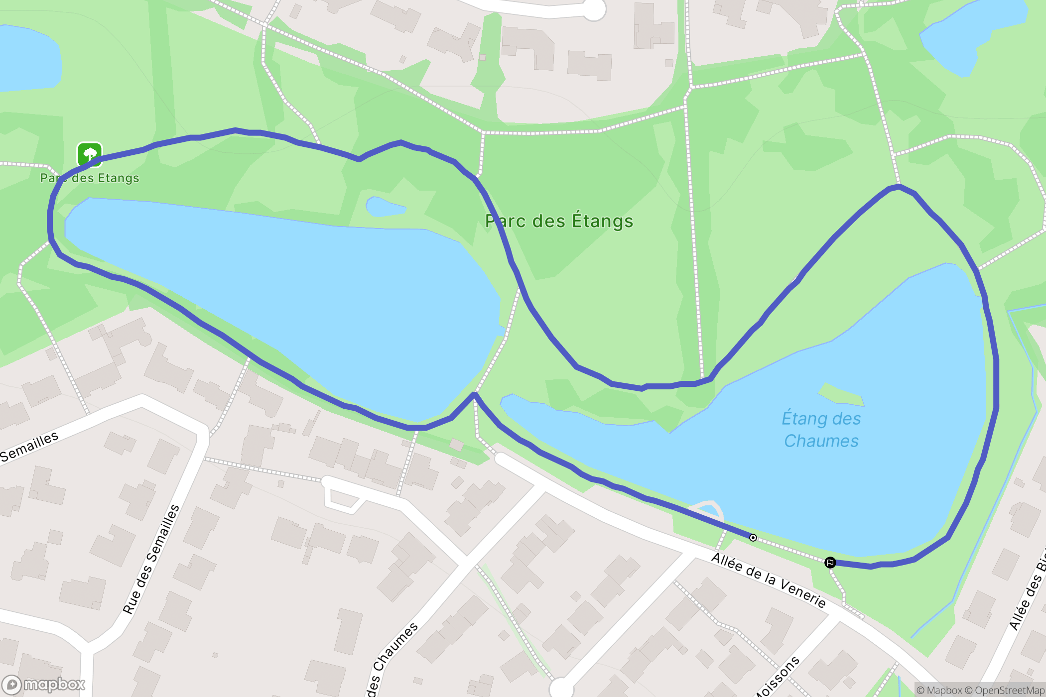 Mouilleron-le-Captif : carte du parcours de randonnée - France