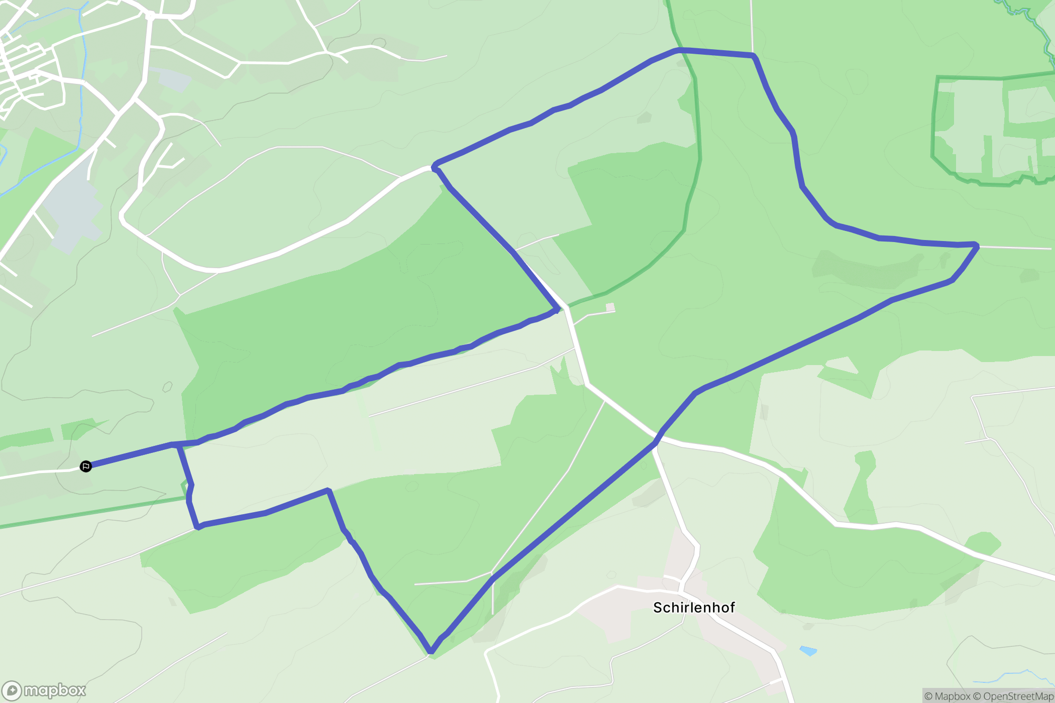 Reichshoffen : carte du parcours de randonnée - France
