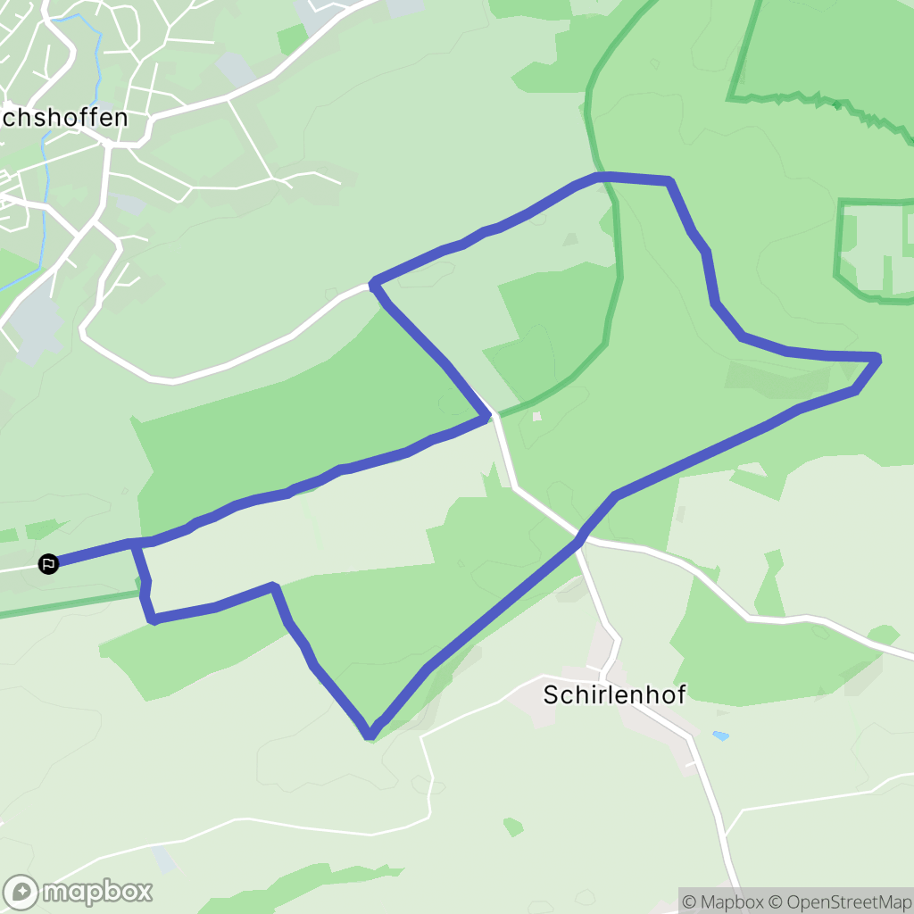 Reichshoffen : carte du parcours de randonnée - France