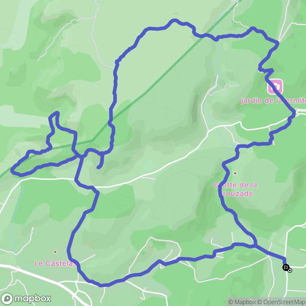 Gruissan : carte du parcours de randonnée - France