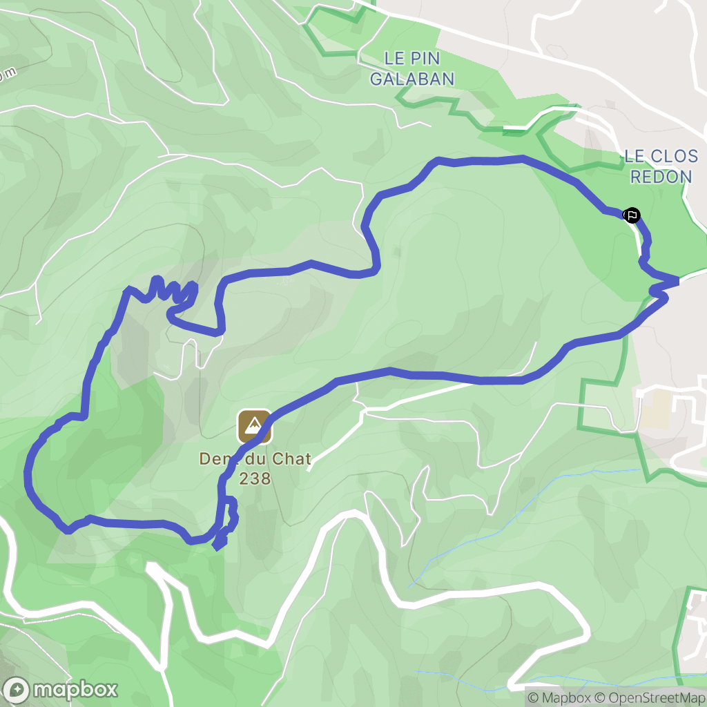 La Ciotat : carte du parcours de randonnée - France