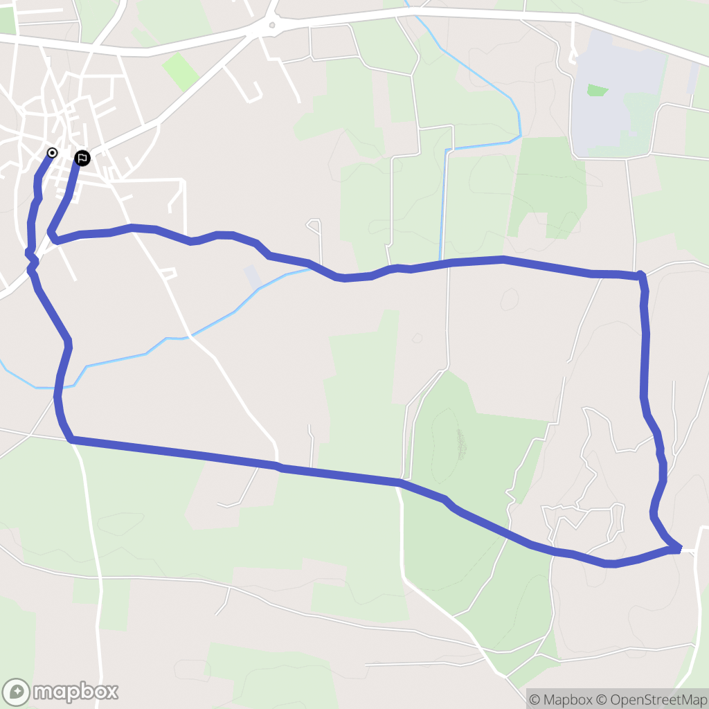 Jonquières-Saint-Vincent : carte du parcours de randonnée - France