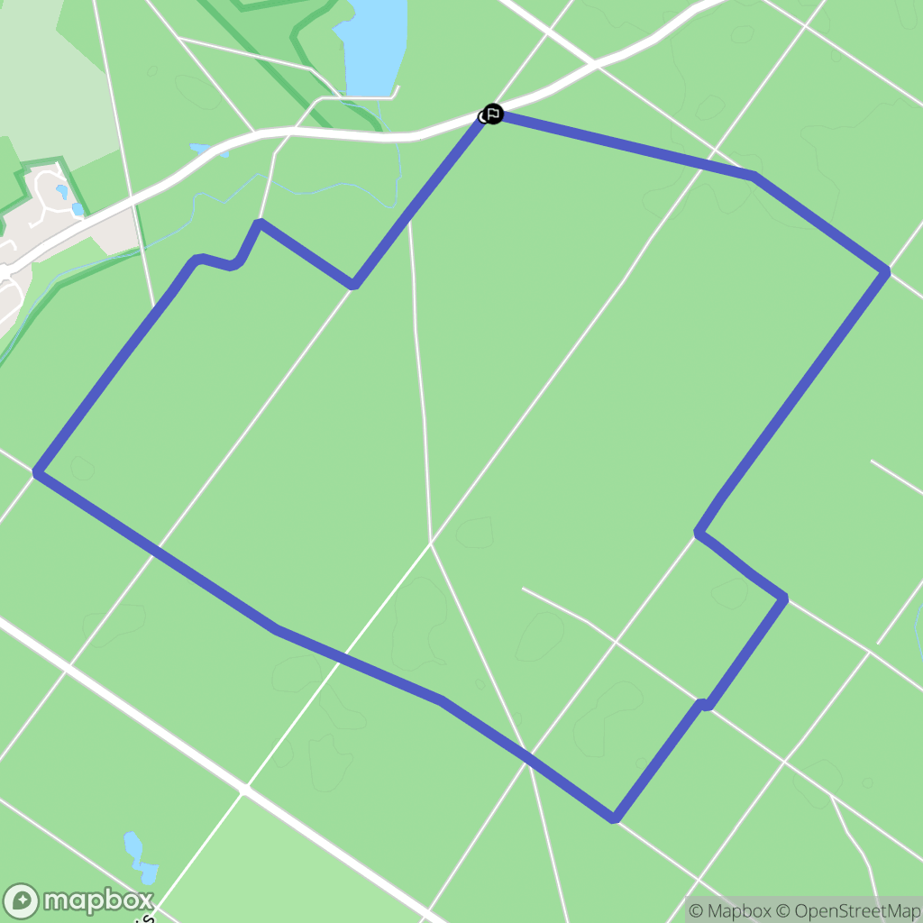 Rambouillet : carte du parcours de randonnée - France
