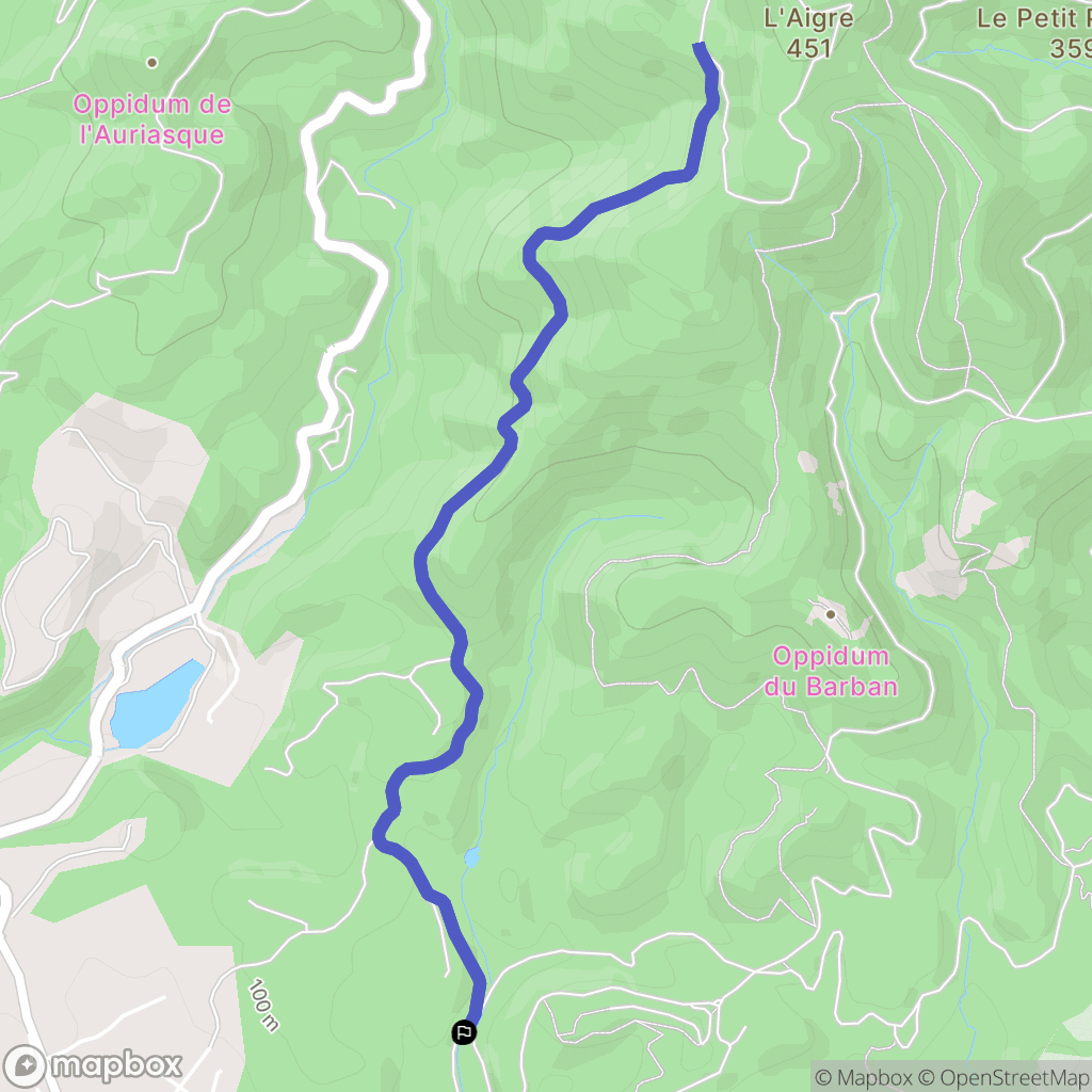 Fréjus : carte du parcours de randonnée - France