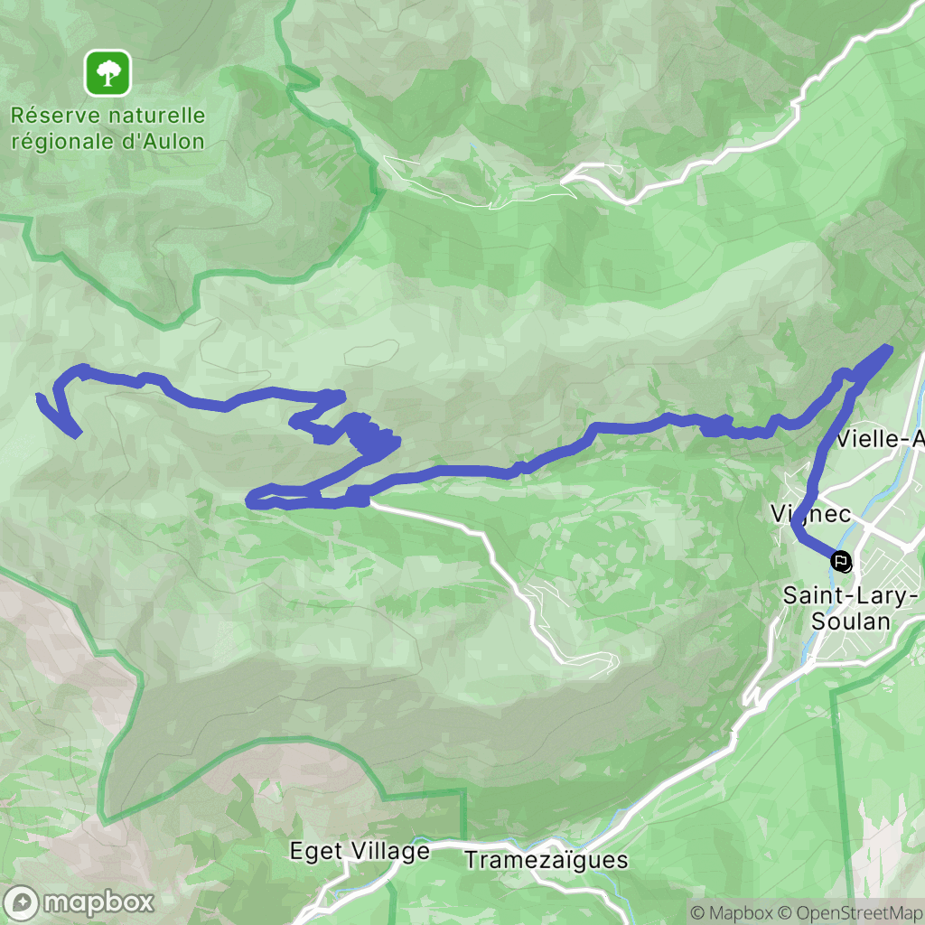 Saint-Lary-Soulan : carte du parcours de randonnée - France