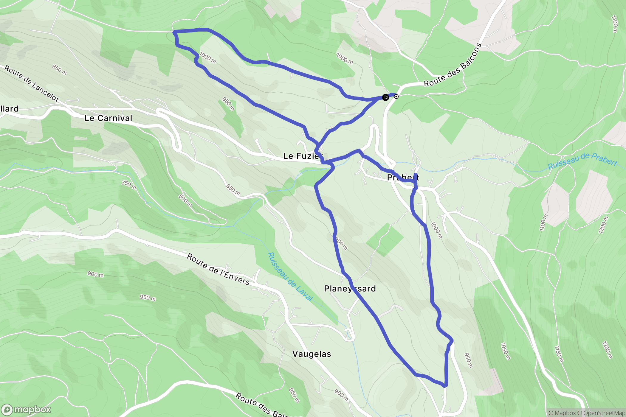 Les Adrets: routekaart voor buitenactiviteiten - France
