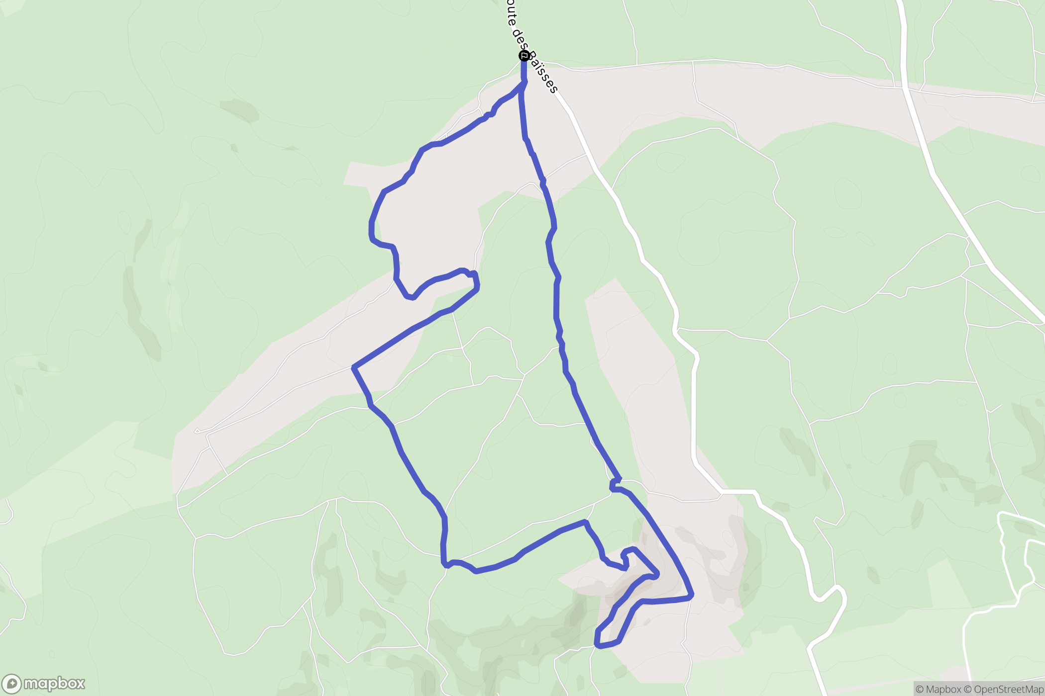 Lançon-Provence : carte du parcours de randonnée - France
