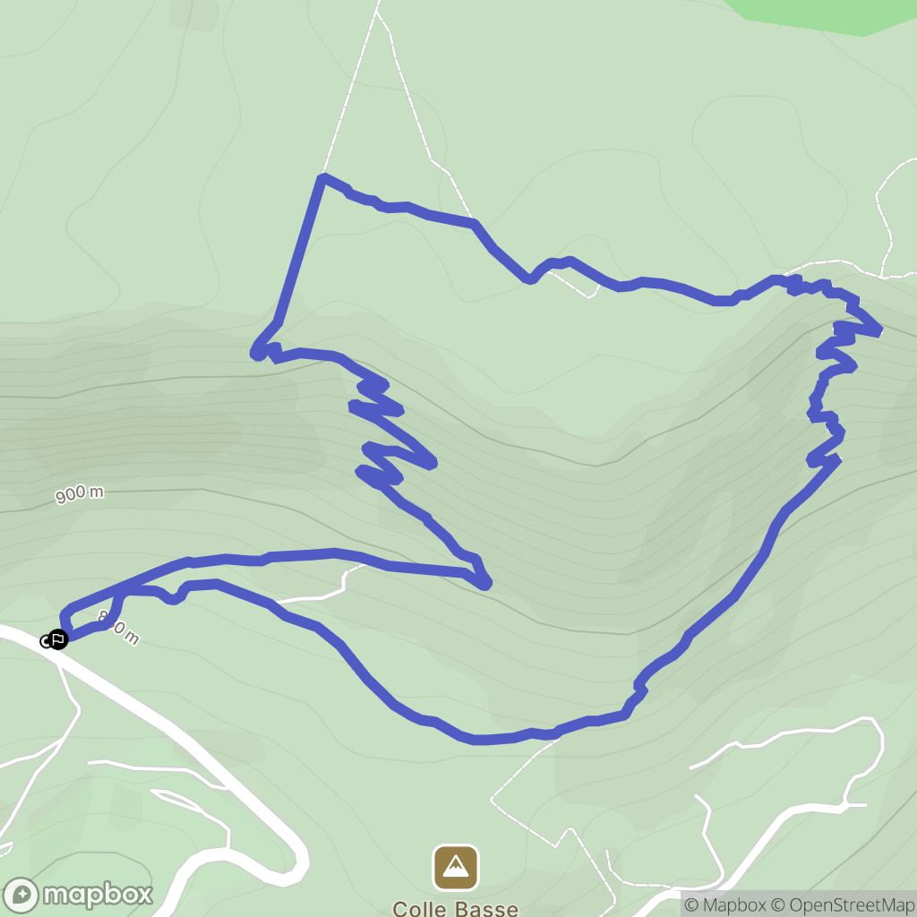 Gourdon : carte du parcours de randonnée - France