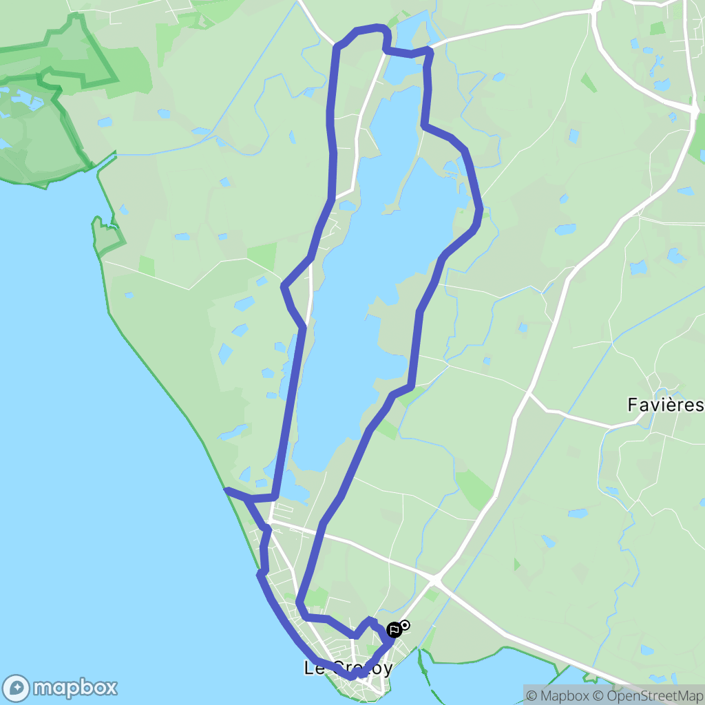Le Crotoy : carte du parcours de randonnée - France