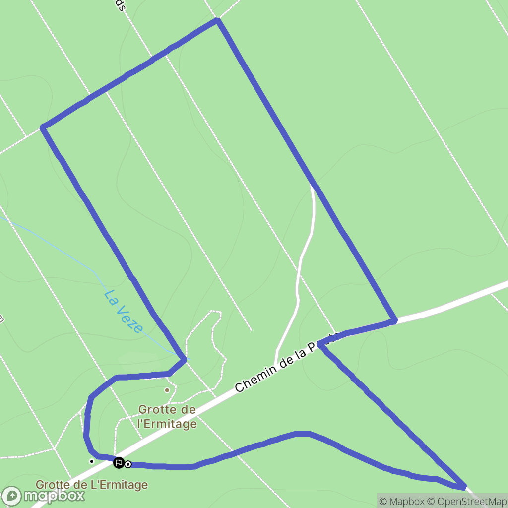 Moissey : carte du parcours de randonnée - France