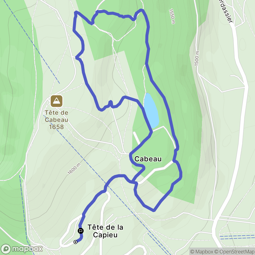 Manigod : carte du parcours de randonnée - France