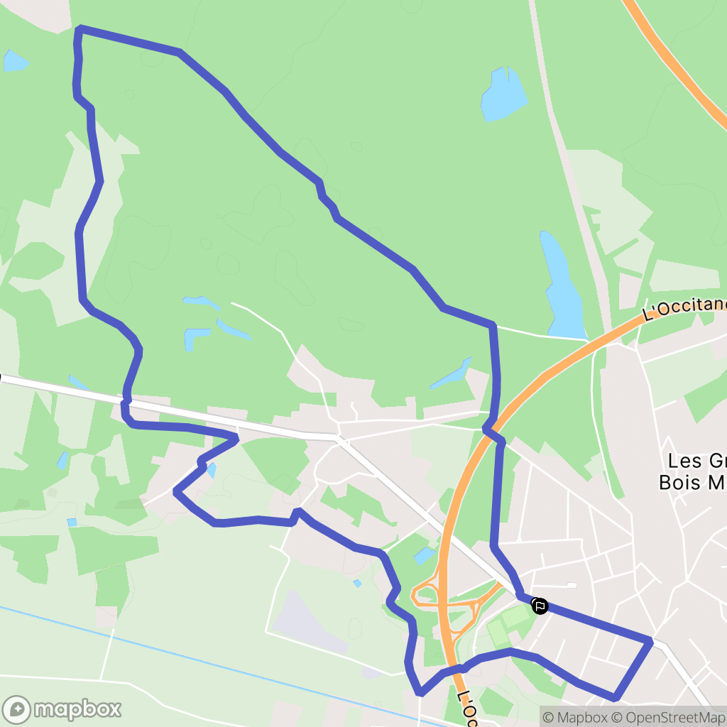 Vierzon : carte du parcours de randonnée - France