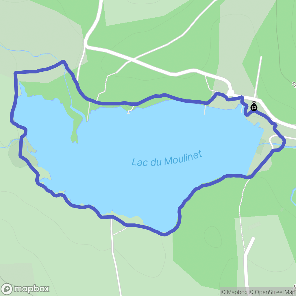 Le Buisson : carte du parcours de randonnée - France