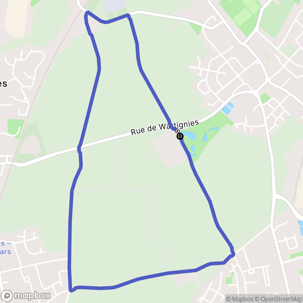 Faches-Thumesnil : carte du parcours de randonnée - France